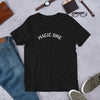 Magic One Category 5 Apparel Black Tshirt White Text